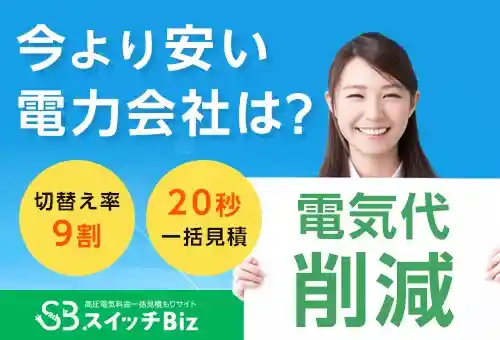 今よりやすい電力会社は？電気代削減 タイナビスイッチビズ