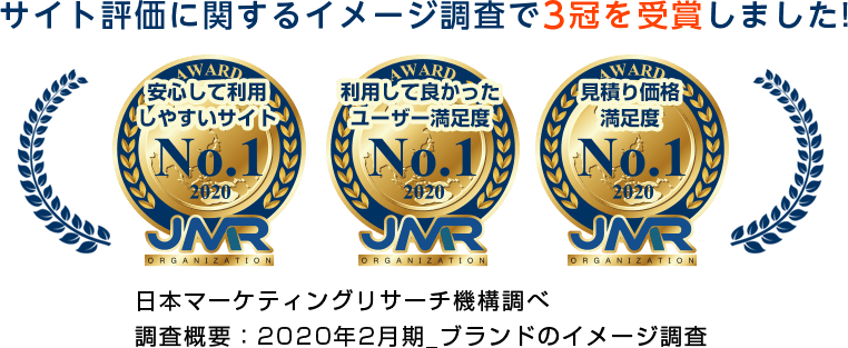 サイト評価に関するイメージ調査で3冠を受賞しました! 日本マーケティングリサーチ機構調べ 調査概要：2020年2月期_ブランドのイメージ調査