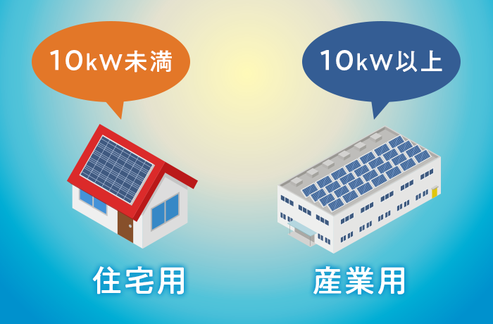 太陽光発電産業用と家庭用の違い