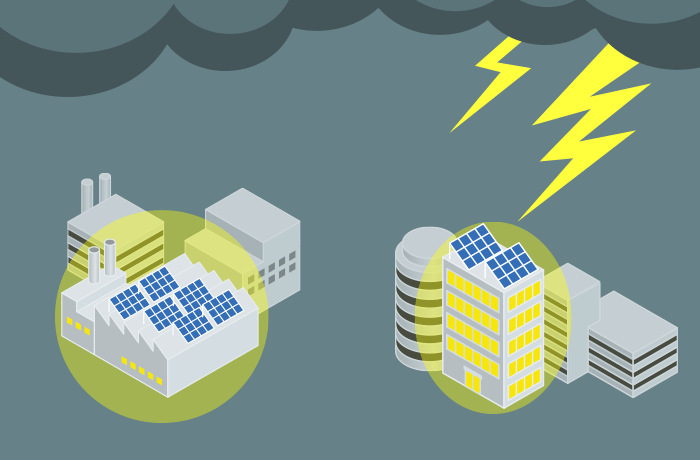 企業の災害対策太陽光発電