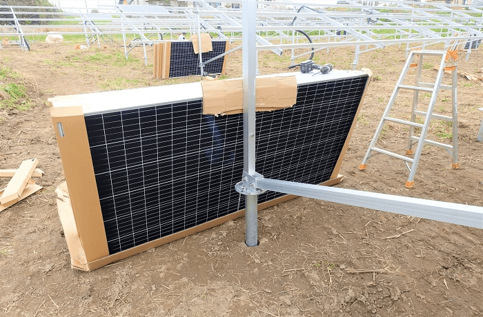 太陽光発電の設置工場