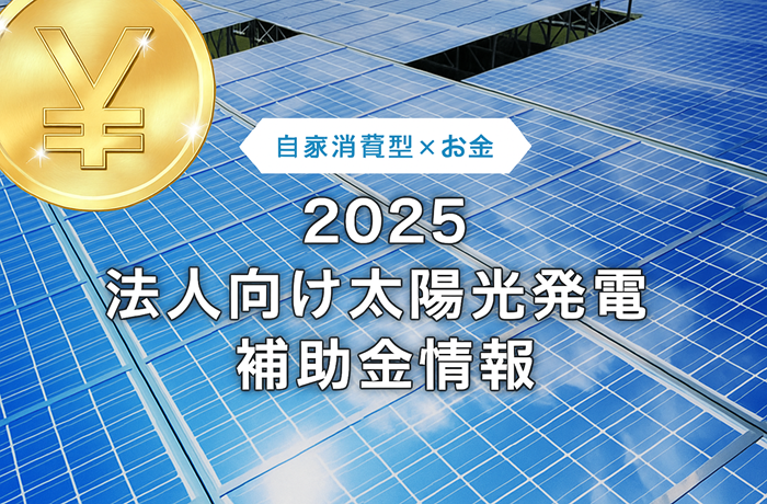 自家消費型太陽光の補助金