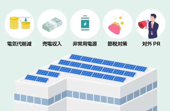 産業用太陽光発電のメリット