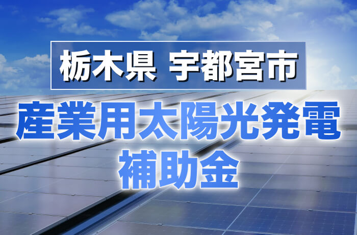 2026年度版 宇都宮市産業用太陽光発電最新情報